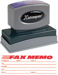 SHA3243 - Jumbo Stock Stamp - FAX MEMO