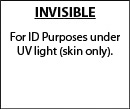 Invisible UV Ink