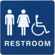 WADAUH - Molded ADA Signage 6x9 Unisex Handicap