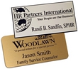 Standard name badge with engraved logo and text.