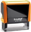 4913ON - Trodat Printy 4913 Neon Orange Self-Inking Stamp